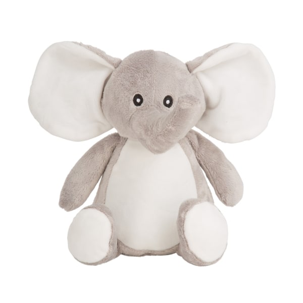 Mumbles Childrens/Kids Printme Mini Elephant Plyschleksak M Grå Grey M