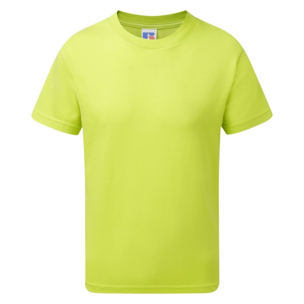 Jerzees skolkläder Barn/barn Slim Fit bomull T-shirt 7-8 Y Lime 7-8 Years