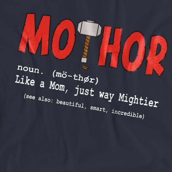 Thor Dam/Dam Mors Dag T-shirt S Deep Navy Deep Navy S