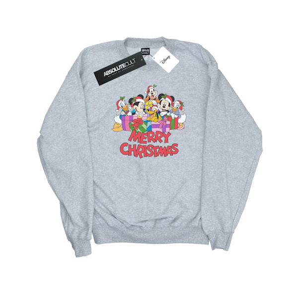 Disney Dam/Damer Mickey Mouse Och Vänner Jul Sweatshirt M Sports Grey Sports Grey M