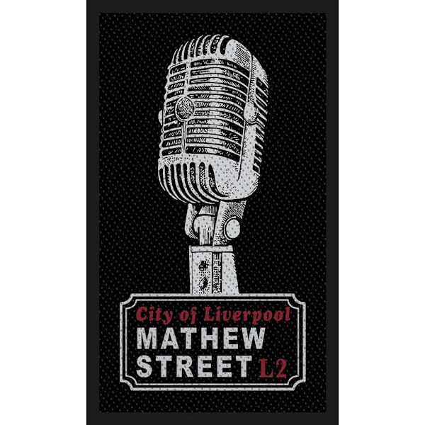 Rock Off Mathew St Mic City Of Liverpool Standard Patch One Siz Black/Grey One Size