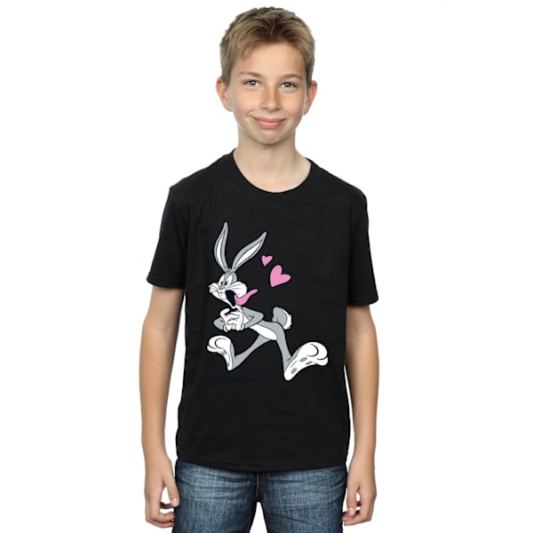 Looney Tunes Boys Bugs Bunny In Love T-Shirt 12-13 År Svart Black 12-13 Years