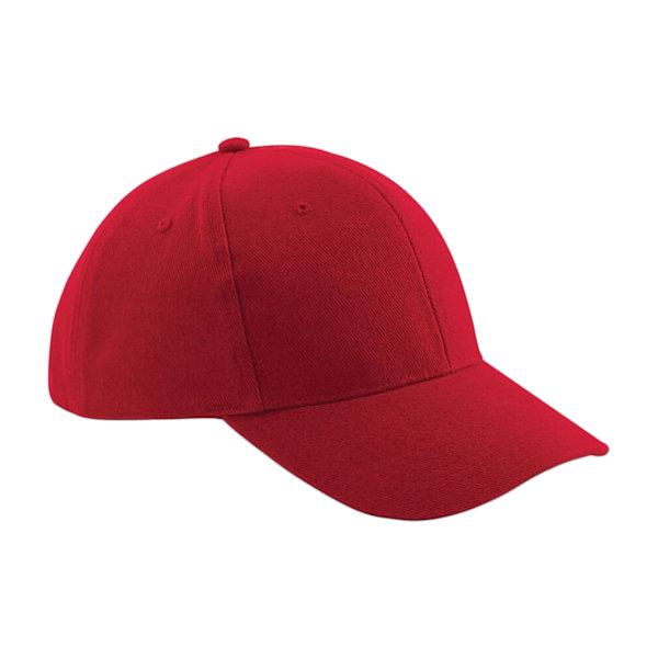 Beechfield Unisex Pro-Style Heavy Brushed Cotton Baseball Cap / Classic Red One Size