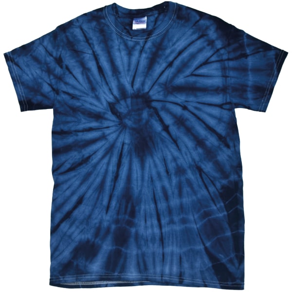 Colortone Unisex T-shirt med kort ärm och tonad spindel, M, marinblå Spider Navy M