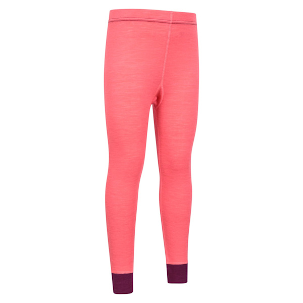 Mountain Warehouse Barn/Kids II Merino Ull Baslager Byxor Bright Pink 9-10 Years