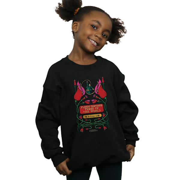 Fantastiska vidunder Flickor köttätande träd Sweatshirt 7-8 år Black 7-8 Years