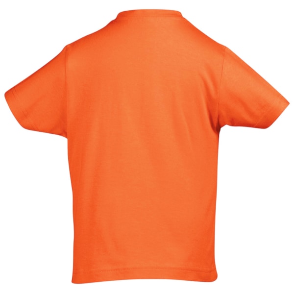 SOLS Kids Unisex Imperial Heavy Cotton kortärmad T-shirt 4 år Orange 4yrs