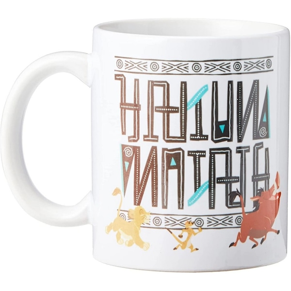 The Lion King Hakuna Matata Mugg En Storlek Vit/Gul/Orange White/Yellow/Orange One Size
