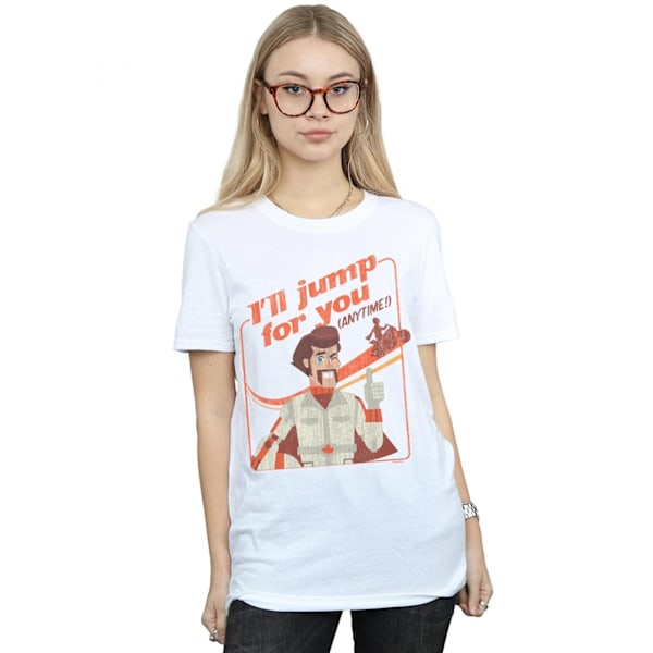 Disney Dam/Damer Toy Story 4 Duke I´ll Jump For You Bomull White M