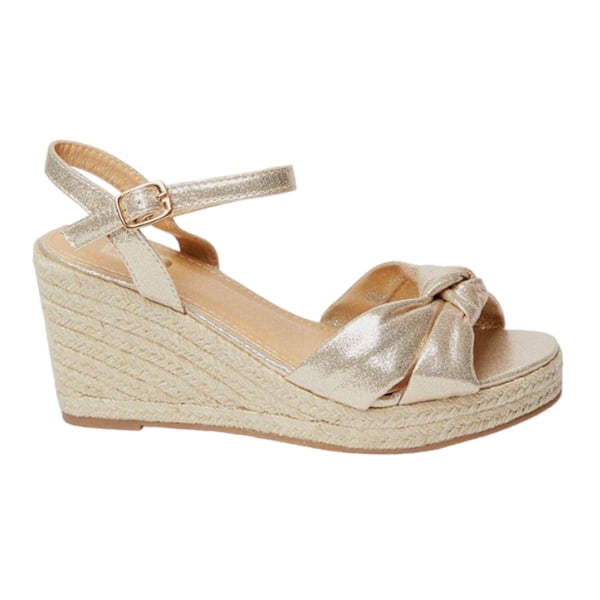 Dorothy Perkins Dam/Kvinnor Romi Knutade Kilar 4 UK Guld Gold 4 UK