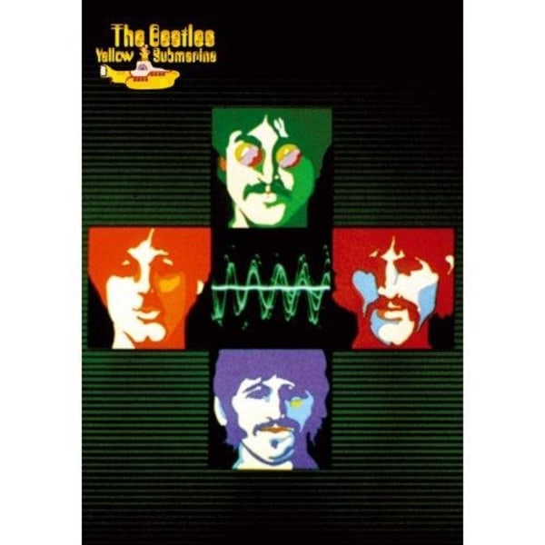 The Beatles Sea Of Science Postcard One Size Grön/Röd/Lila Green/Red/Purple One Size