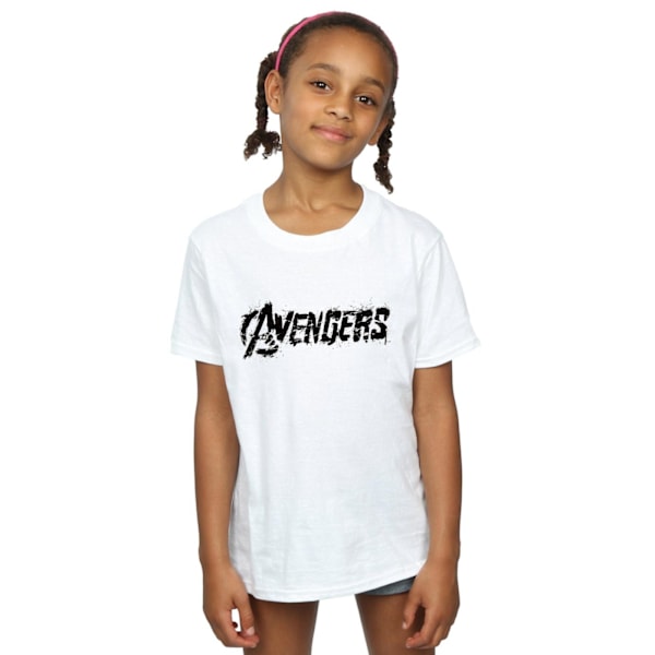 Avengers T-shirt i bomull för flickor 12-13 år Vit White 12-13 Years