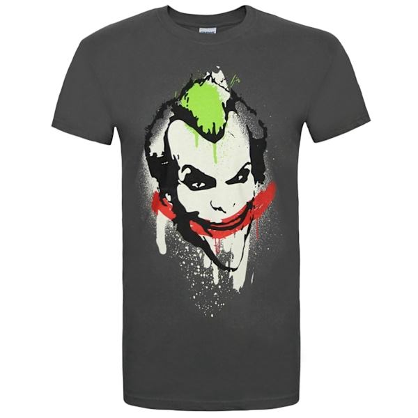 Batman Arkham City T-shirt för män, S, kolgrå Charcoal S