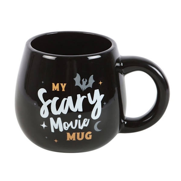 Something Different Min Läskiga Film Rundad Mugg One Size Svart/Vit Black/White One Size