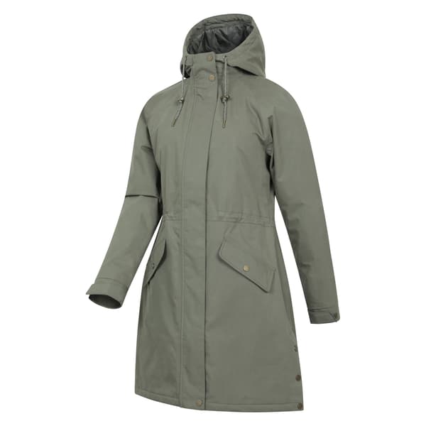 Mountain Warehouse Dam/Dam Polperro Lättviktig Vadderad Jacka Khaki Green 14 UK