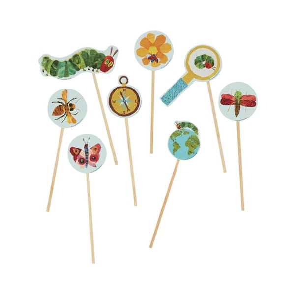 Den mycket hungriga larven Fotobås Rekvisita (8-pack) En Storlek Multicoloured One Size