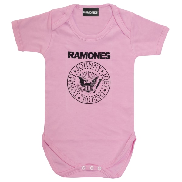 Ramones Baby Girls Seal Sleepsuit 0-3 Månader Baby Pink Baby Pink 0-3 Months