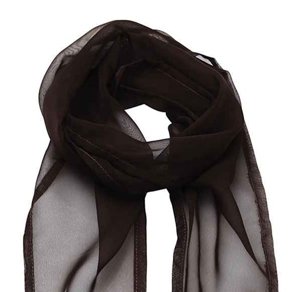 Premier Unisex Vuxen Färger Chiffong Scarf En Storlek Brun Brown One Size
