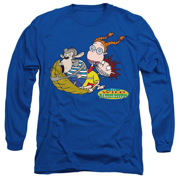 The Wild Thornberrys Unisex Vuxen På Löv Eliza Darwin & Donny Royal Blue XXL