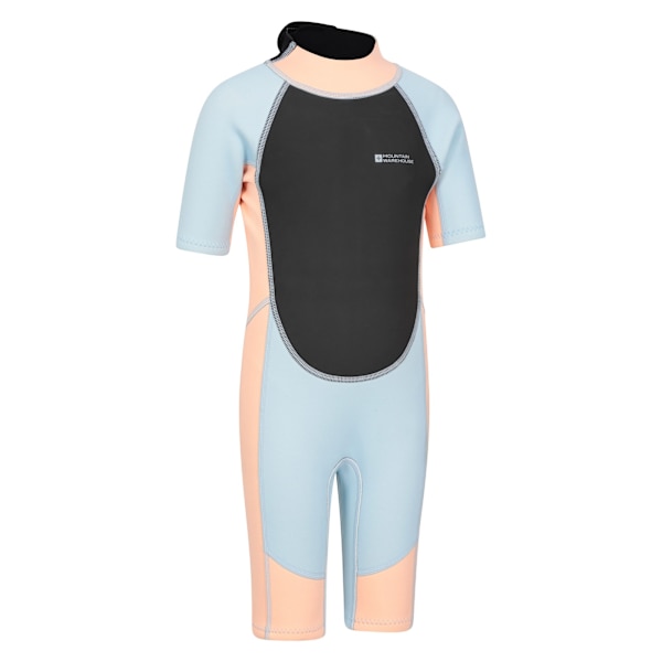 Mountain Warehouse Barnkläder/Barn Kontrastpanel Våtdräkt 7-8 År Persika Peach 7-8 Years