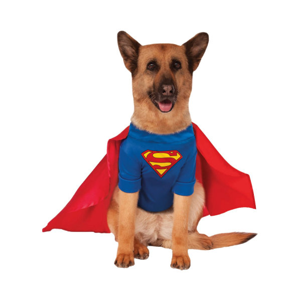 Superman Dog Costume XXL-32in-36in blå/röd Blue/Red XXL-32in-36in