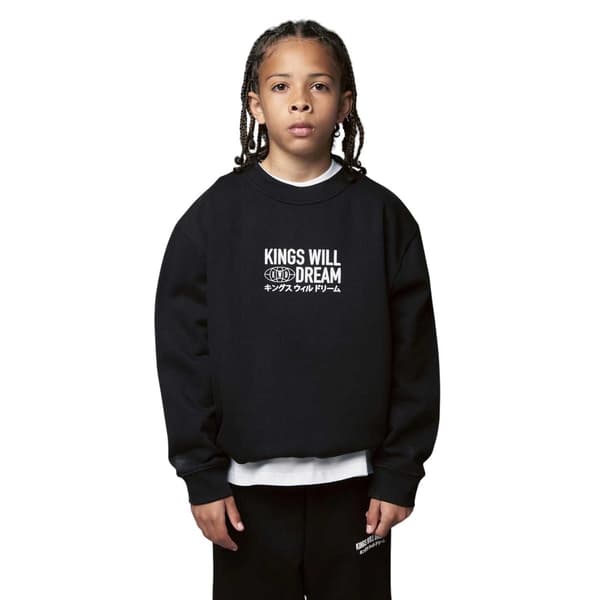 Kings Will Dream Boys Studio Titel Crew Neck Sweatshirt 9-10 År Black 9-10 Years