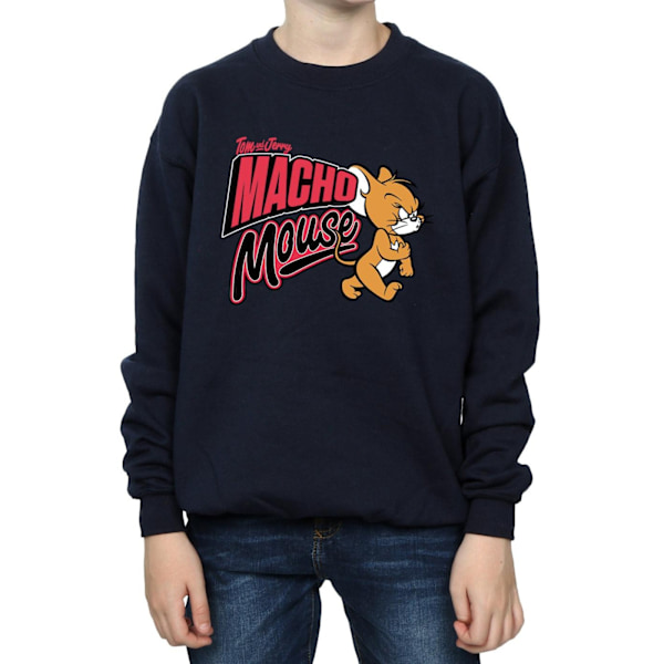 Tom And Jerry Boys Macho Mouse Sweatshirt 12-13 år Marinblå Navy Blue 12-13 Years