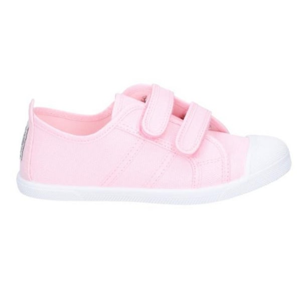 Flossy Sasha flickor junior touch fastning sko 10 barn UK rosa Pink 10 Child UK