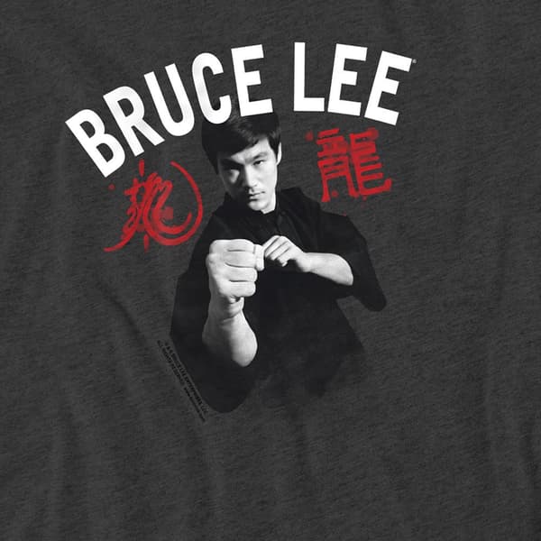 Bruce Lee Unisex Vuxen Ready T-Shirt S Kolgrå Charcoal S