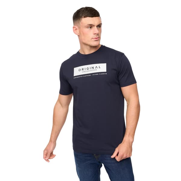 Crosshatch Herr Jamstate T-shirt M Marinblå Navy M