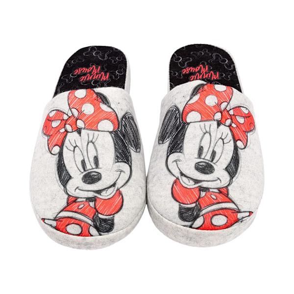 Disney Dam/Dam Minnie Mouse Tofflor 5 UK-6 UK Grå Grey 5 UK-6 UK