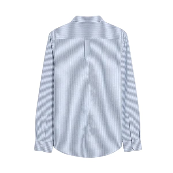 Farah Herr Brewer Randig Slim Skjorta S Ljusblå Light Blue S