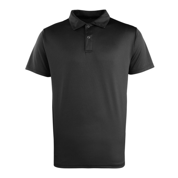 Premier Unisex Coolchecker Pique Poloskjorta XL Svart Black XL