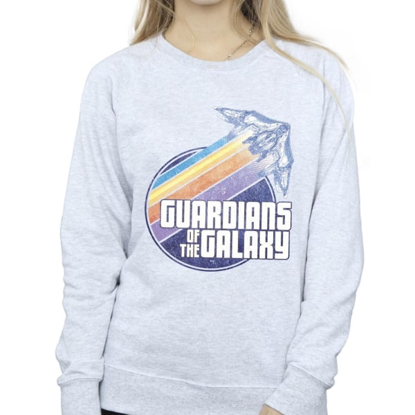 Guardians Of The Galaxy Dam/Ladies Badge Rocket Sweatshirt S Sports Grey S