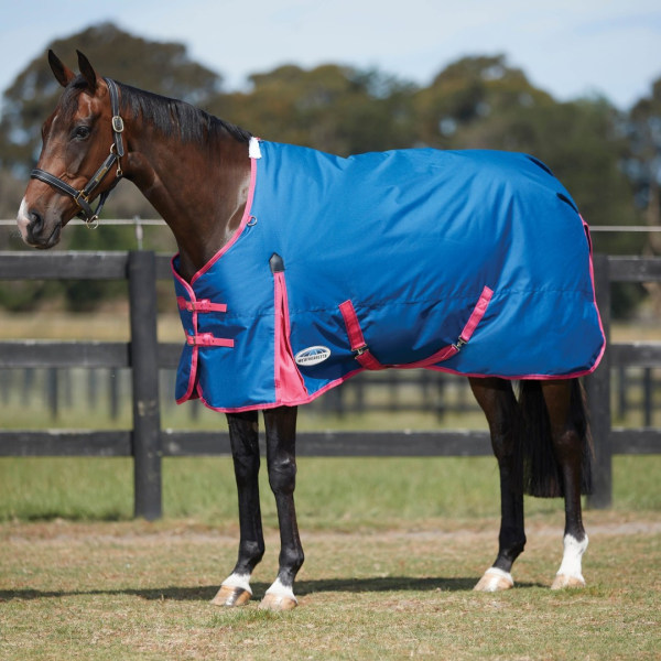 Weatherbeeta Comfitec Classic Medium Lite Standard-Neck Horse T Red/Silver 7´