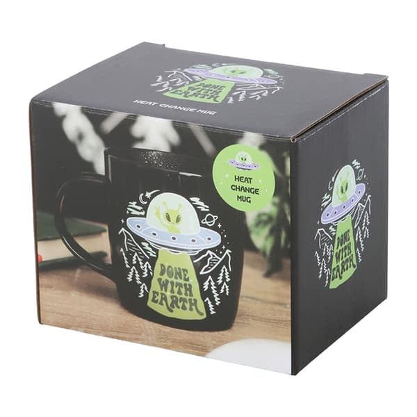 Something Different UFO 350ml Värmekänslig Mugg One Size Svart Black One Size