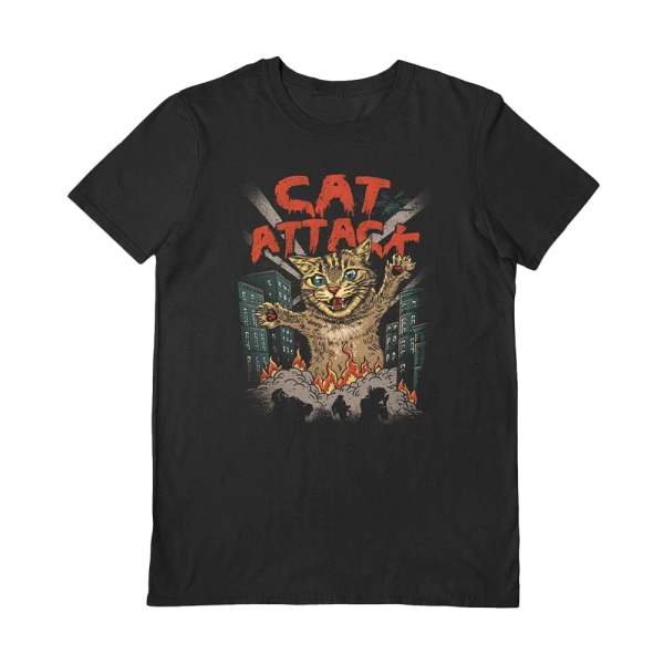 Vincent Trinidad Unisex Vuxen Cat Attack T-shirt L Svart Black L