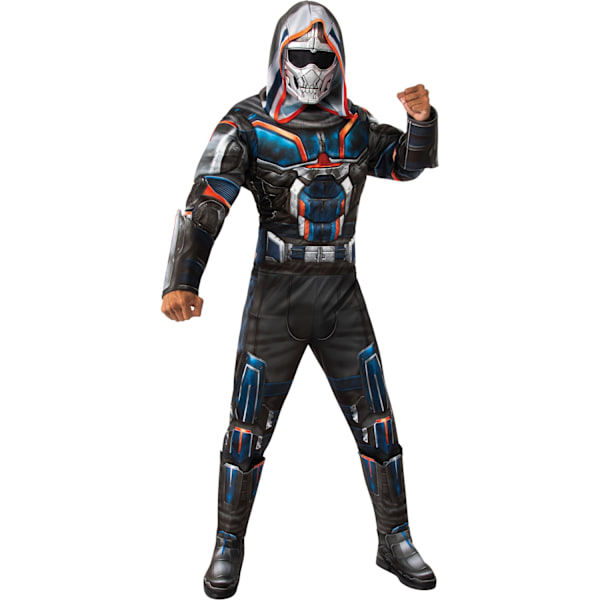 Black Widow Deluxe Taskmaster Kostym för Herr Standard Svart/Blå Black/Blue Standard