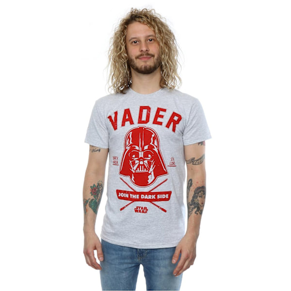 Star Wars Darth Vader Collegiate T-shirt S Heather Grey för män Heather Grey S
