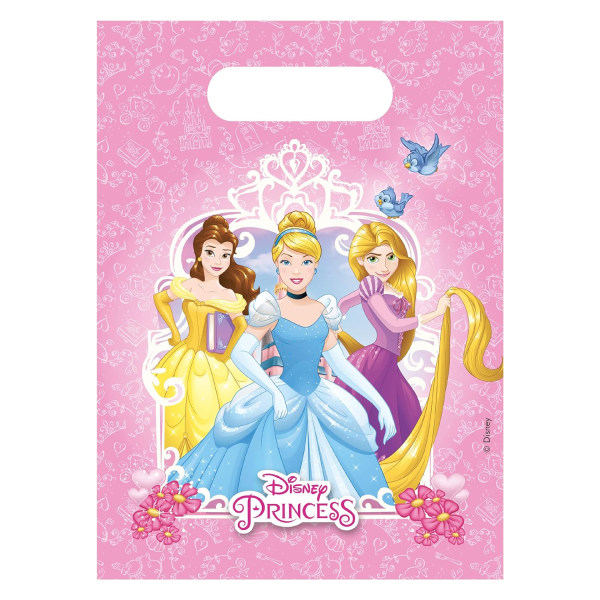Disney Princess Logo Partyväskor (Pack om 6) One Size Multicolou Multicoloured One Size