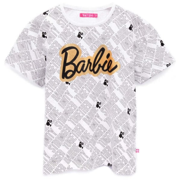 Barbie Girls Vänlighet Starkare Tillsammans Enhet Och Kärlek T-shirt White/Pink 5-6 Years
