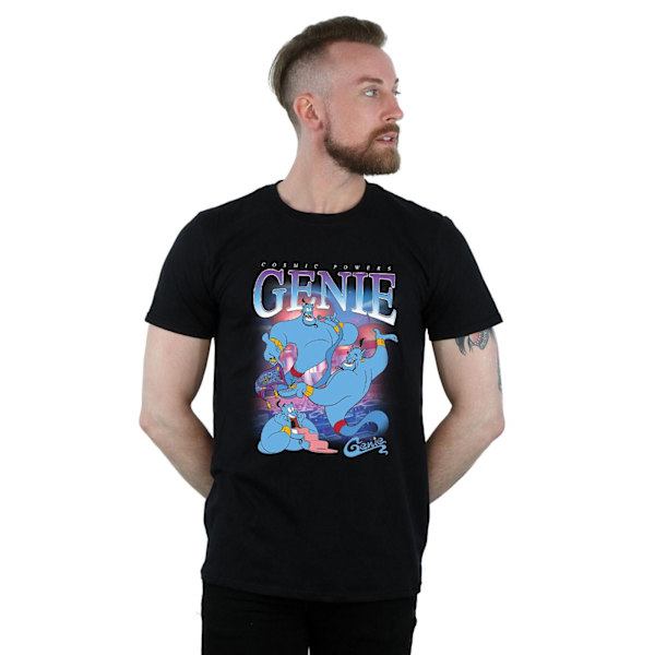 Aladdin Herr Genie Montage Bomull T-shirt XL Svart Black XL