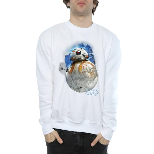 Star Wars The Last Jedi BB-8 Borstad Sweatshirt XXL Vit White XXL
