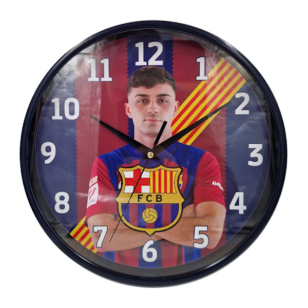 FC Barcelona Pedri Väggklocka One Size Blå/Vinröd Blue/Garnet One Size