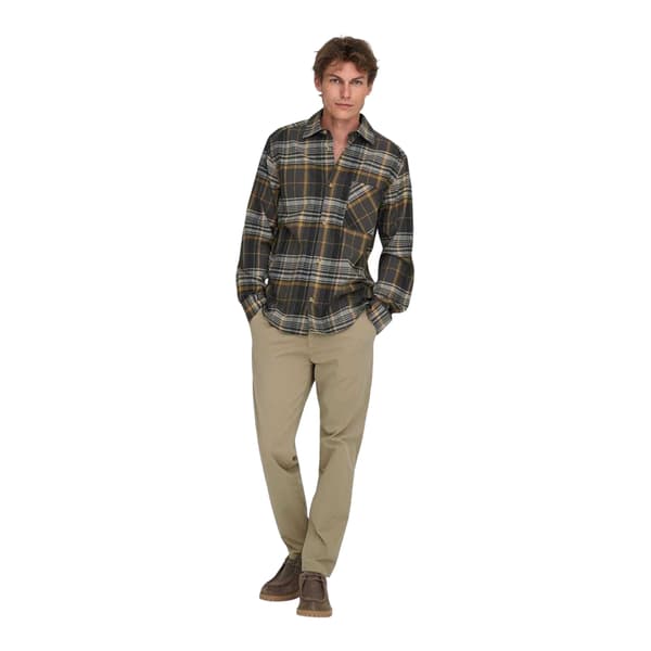 Only Herr Solid Chinos 28R Koriander Coriander 28R