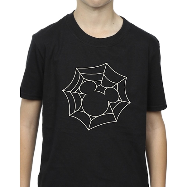 Disney Boys Mickey Mouse Spider Web T-Shirt 5-6 år Svart Black 5-6 Years