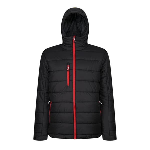 Regatta Professional Vadderad Termojacka för Herr S Svart/Klassisk Black/Classic Red S
