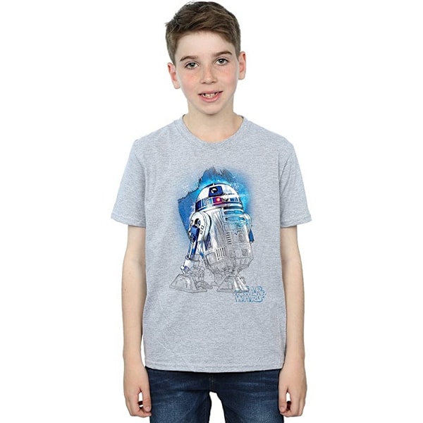Star Wars: The Last Jedi Pojkar R2-D2 Borstad T-shirt 9-11 år Sports Grey 9-11 Years