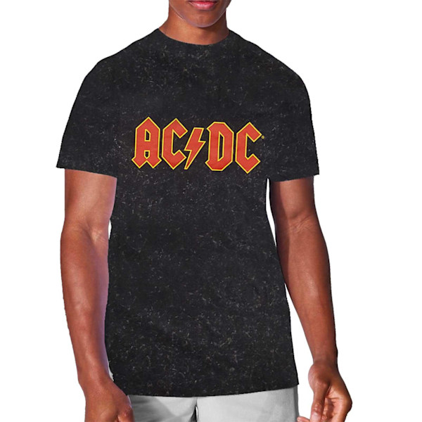 AC/DC Unisex Vuxen The Wash Collection Logo T-Shirt XXL Svart Black XXL