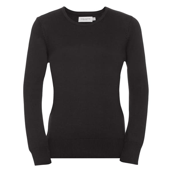Russell Collection Dam/Kvinnors V-halsad Stickad Pullovertröja Charcoal Marl M